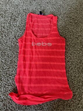 bebe bright pink/orange tank